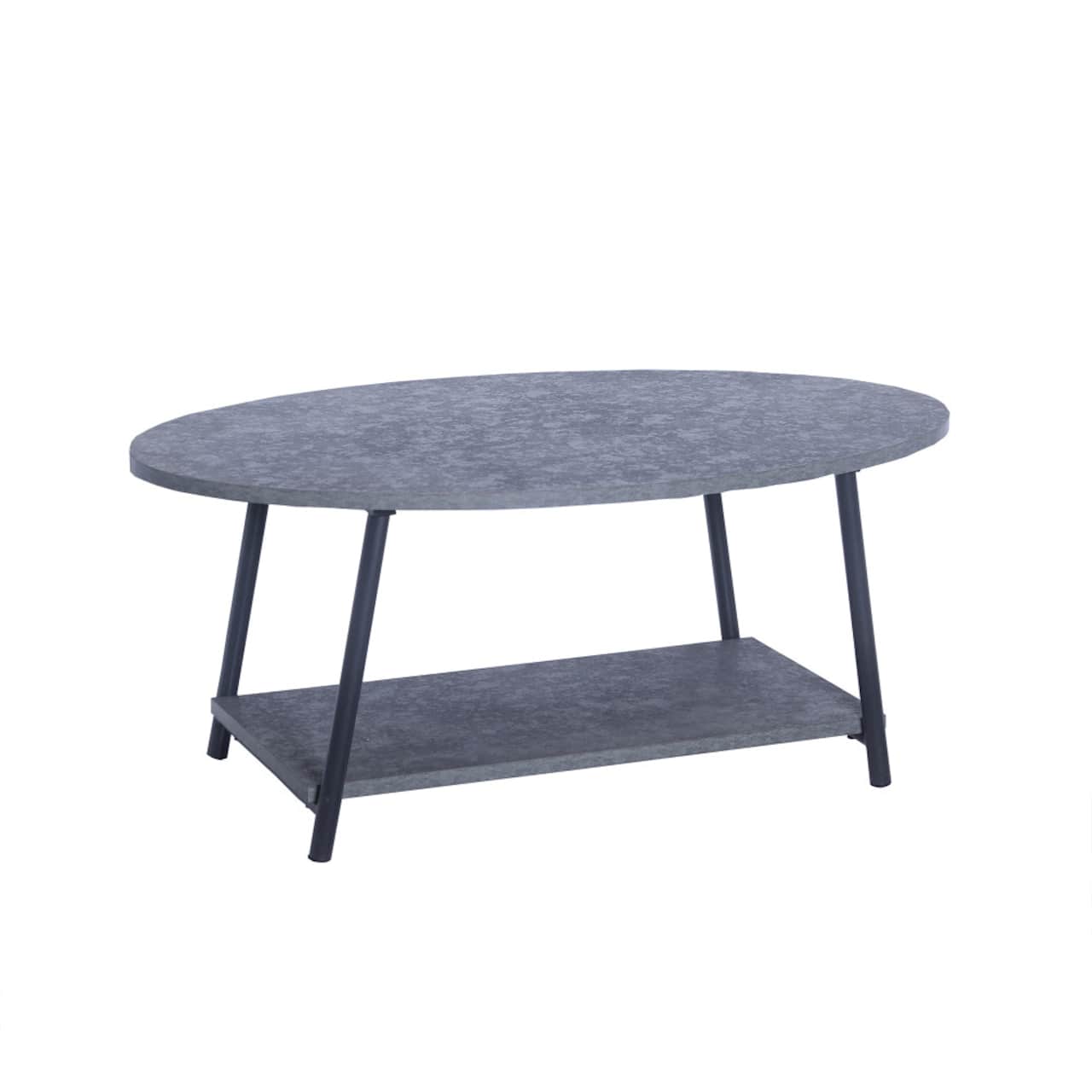 Household Essentials 39" Jamestown Oval Coffee Table
